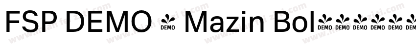 FSP DEMO - Mazin Bol字体转换